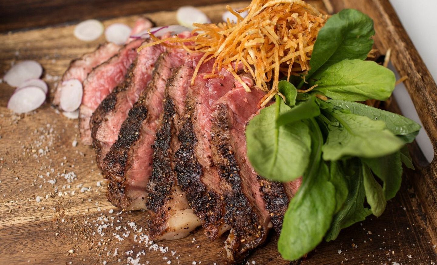 Pepper Crusted Ribeye Steak