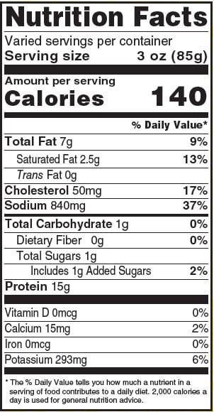 Nutritional Information
